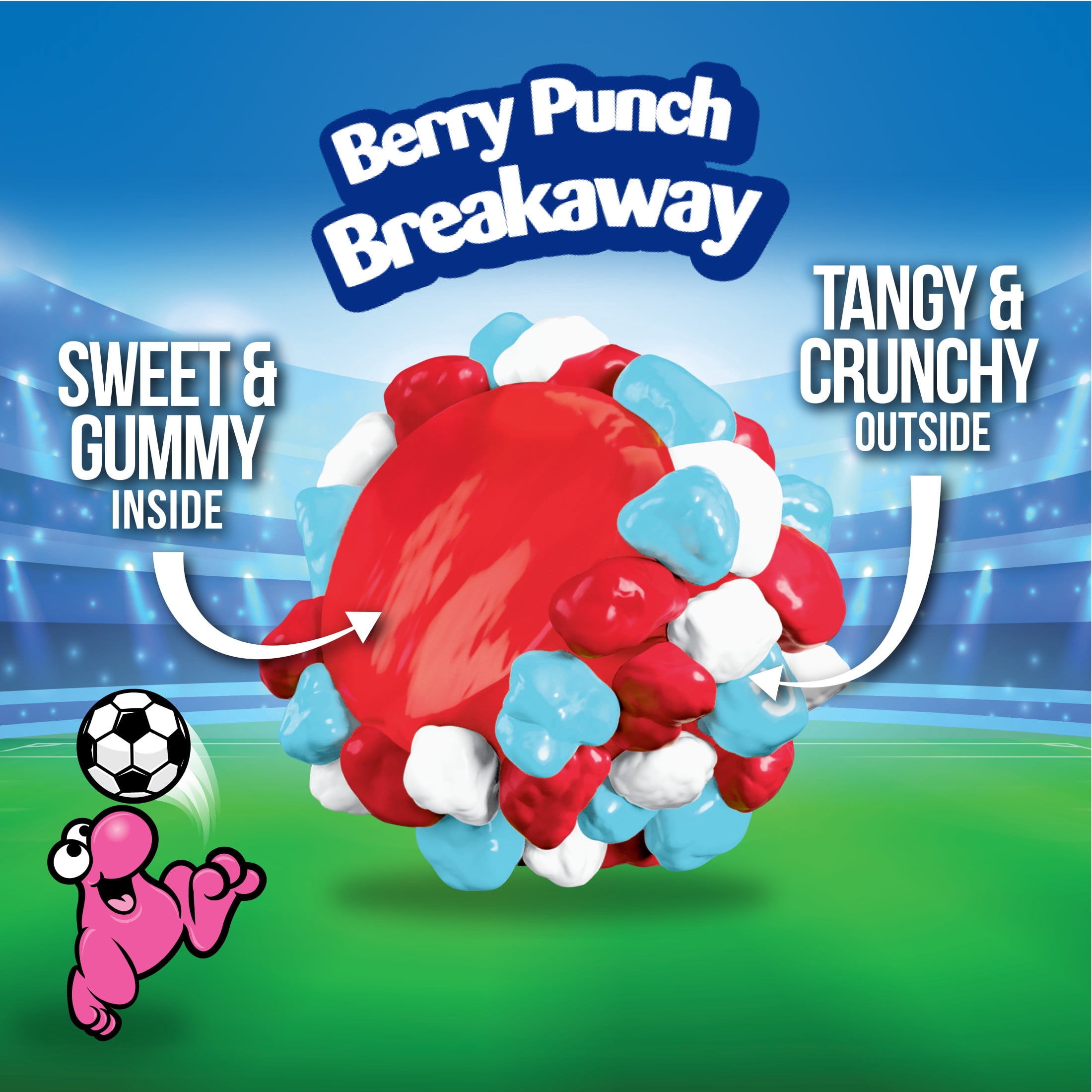 NERDS Gummy Clusters Candy, Berry Punch Breakaway, Summer Gummy Candy, 8 oz
