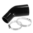 thumbnail image 1 of Reductor de codo de silicona Unique Bargains 45 grados 2.0 a 3.0 pulgadas ID 4 capas negro, 1 of 1