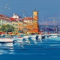thumbnail image 3 of Corbiere 20x20 Black Modern Framed Museum Art Print Titled - Port de la Ciotat, 3 of 5