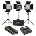 thumbnail image 3 of Great Video Maker 560AS 30W Bi-Color Soft LED Panel 3-Light Kit, Bundle with Green Extreme Dual Smart Charger, 6x NP-F550 Lithium-Ion Battery, Smart Charger Plate, 3 of 8