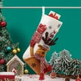 thumbnail image 3 of Dengmore Christmas Stockings Three-dimensional Snowman Santa Elks Socks Gift Bag Christmas Decorations for Wedding Holiday New Year Christmas Party Xmas Tree Hanging Stockings Ornament, 3 of 4