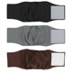 thumbnail image 1 of Paquete de 3 pañales lavables para perros machos, envolturas reutilizables para perros machos, bandas para el vientre altamente absorbentes, envoltura para orinar para perrito niño, café + negro +, 1 of 6
