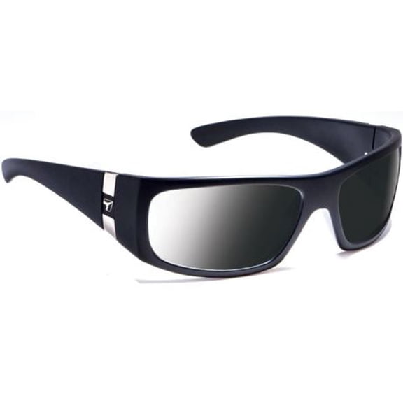 7 Eye Men's Shaka Sunglasses, DARKshift Extra Dark Photochromic Lens, Matte Blac