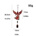thumbnail image 3 of Lilixerw Metal Angel Wind Chime Hanging Decoration Ornament,Bells Wing Angel Bell Decorative Hanging Bells,for Home Garden Decor Crafts, 3 of 6