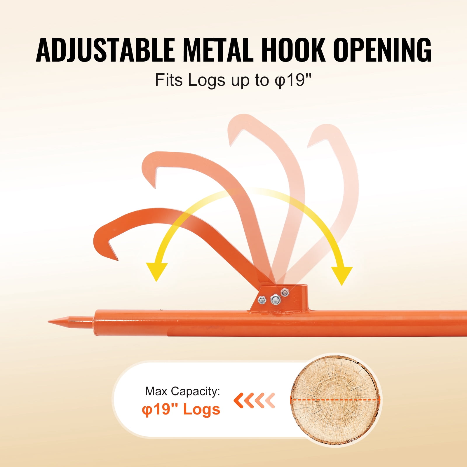 KFFKFF LP48 Log Jack Effortless Log Lifting 46.5 in Length