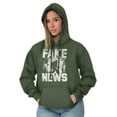 thumbnail image 4 of Fake News Legend Bigfoot Sasquatch Hoodie Sweatshirt Women Men Brisco Brands X, 4 of 6