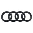 thumbnail image 2 of Audi A3 Black Edition Blackline Emblem Logo Ring Negro (logotipo delantero y trasero) RV, 2 of 5