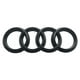 thumbnail image 2 of Audi A4L Black Edition Blackline Emblem Logo Ring Negro 17-19 Años (logotipo delantero y trasero), 2 of 5