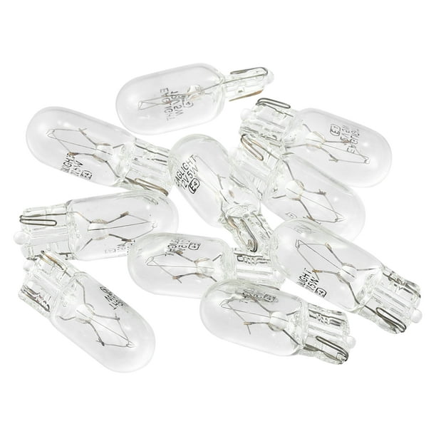10uds DC 12 V T10 W5W LED Incandescente Tablero Luz Blanco para Coche