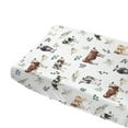 thumbnail image 6 of Watercolor Cows Boho Leaves Baby Changing Pad Covers for Boy Girl 32''x 16'' Farm Animal Fitted Changing Pad Sheets Nursery Baby Highland Cow Green Leaves Diaper Changing Table Mats, 6 of 6
