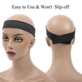 thumbnail image 5 of BOLLSLEY 2pcs Wig Grip,No Slippage,Protect Your Edges & Head, Adjustable Elastic Velvet Headband Hook for Wig Scarf Hat,2 pcs Wig Headband, 5 of 6
