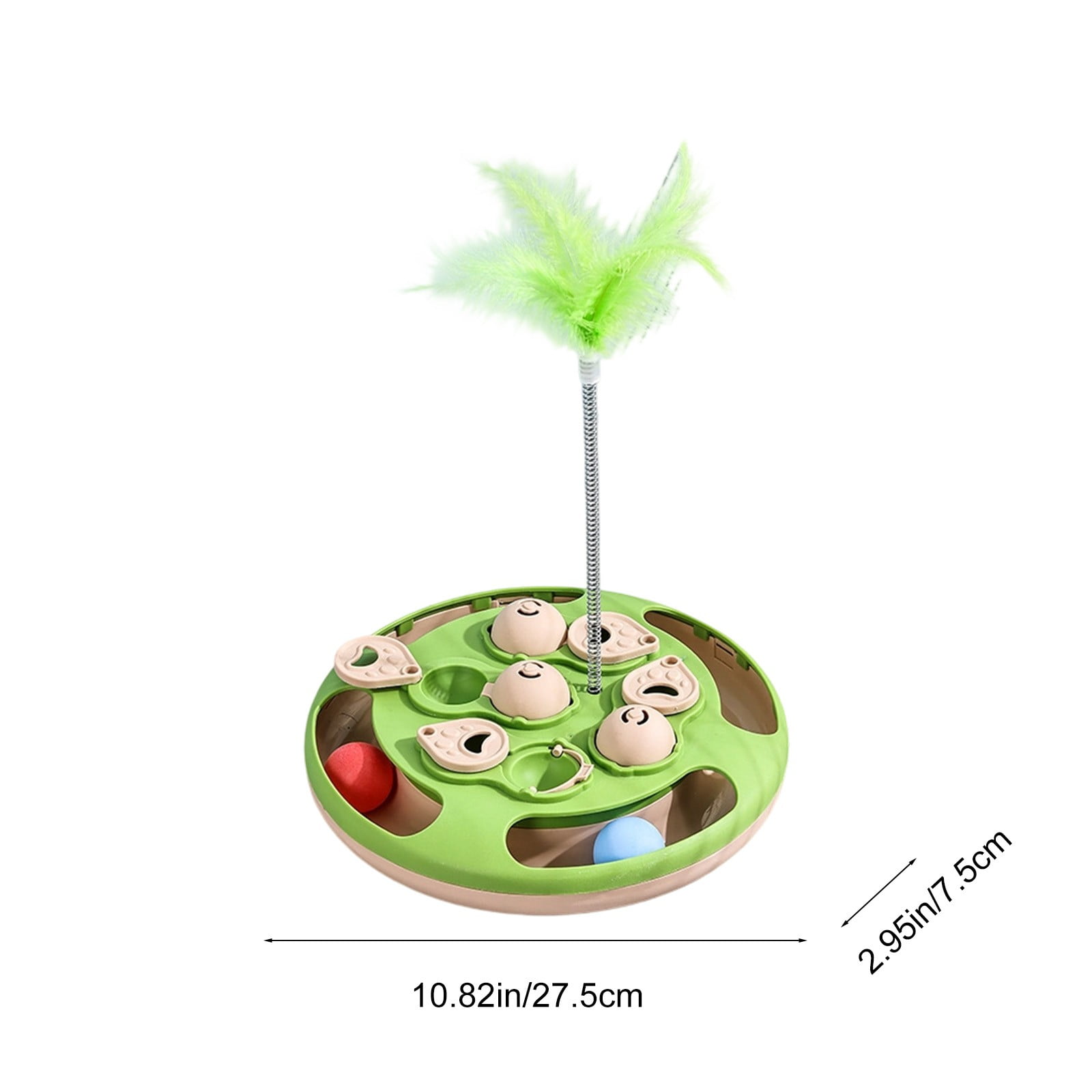 C Hide Food Pet Cat Dog Puzzle Toy Interactive Ball Spinning Wheel Feeder Slow Eating Boredom