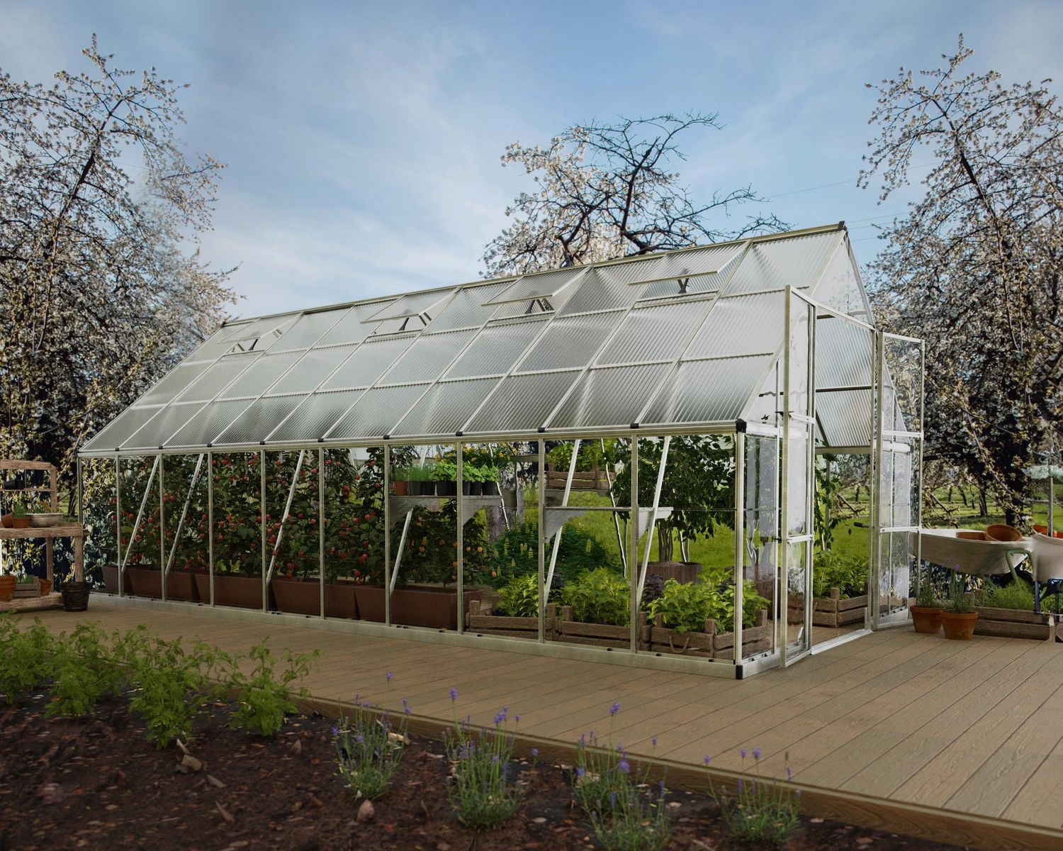 CANOPIA by PALRAM Balance 10 ft. x 20 ft. Greenhouse Kit - Silver
