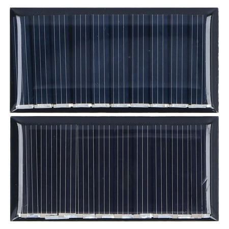 

2Pcs Mini Solar Panels 0.25W 5V Portable Mini Polycrystalline Silicon Weatherproof Durable Widely Used Mini Solar Cell