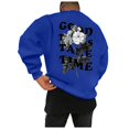 thumbnail image 4 of Wyzesi Chandails en Molleton Courts Gilet Homme Manches Longues Sans Capuche Col Rond Pull Mode Imprimé Couleur Unie Col Rond Chandail en Molleton, 4 of 5