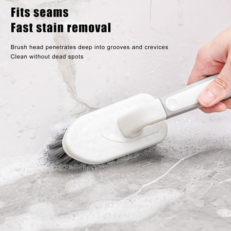

SONGBIRDTH Ground Cleaning Brush Deep Decontamination Non-slip Handle Practical Household Floor Tile Notch Cleaning Brush Bathroom