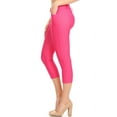 thumbnail image 2 of Women's Cotton Blend Capri Jeggings Stretchy Skinny Pants Jeans Leggings, 2 of 3