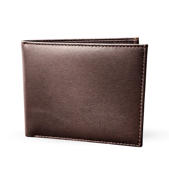 Hunar Men's Genuine Leather Bifold Wallet with ID Window, Multiple Card Slots, Cash Pocket & Secret Compartment Wallet for Men, Brown