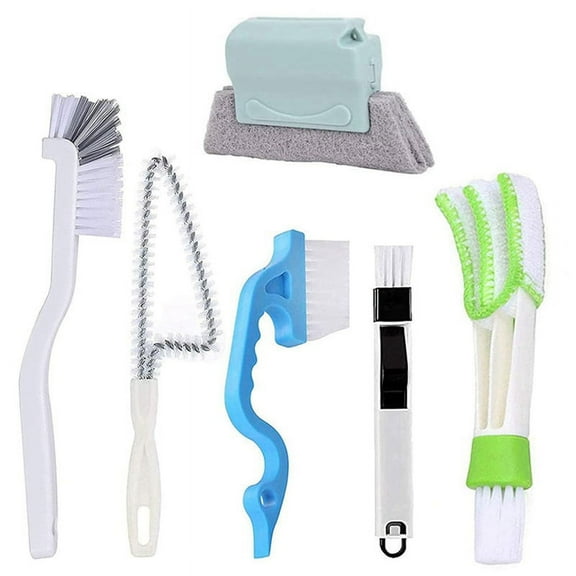 Window Groove Cleaning Brush Set, Window Track Cleaning Tool, Double-Sided Window Cleaning Brush