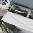 thumbnail image 4 of Designart "Subtle Elegance in Black and Gold X" Abstract Bedding Covert Set - Modern Black Bed Set With 1 Shams, 4 of 6