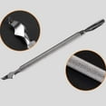 thumbnail image 4 of 3 pcs Cuticle Pusher Nail Polish Remover Stainless Steel Gel Polish Remover Manicure Tool Set for Fingernails Toenails, 4 of 5