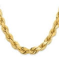 thumbnail image 2 of Primal Gold 14 Karat Yellow Gold 12mm Diamond-cut Rope with Fancy Lobster Clasp Chain, 2 of 4