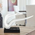 thumbnail image 6 of Finesse Decor Saggita Abstract Resin Sculpture, White, 6 of 8