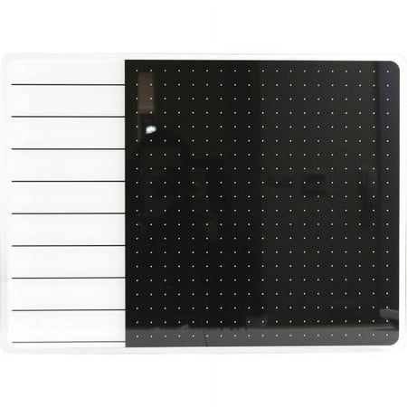 Floortex Viztex Dry-erase Magnetic Glass Whiteboard - Polar White, Each