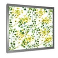 thumbnail image 2 of Designart 'Vibrant Yellow Summer Wildflowers On White' Traditional Framed Art Print, 2 of 4