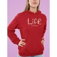 thumbnail image 2 of Life Is Beggining Daisies Hoodie Women -Image by Shutterstock, Female XX-Large, 2 of 4