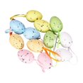 thumbnail image 1 of 12 Uds. de adornos colgantes de huevos de Pascua encantadores con lazo de cinta de 1,2x1,5 pulgadas para sala de estar, accesorios de cocina reutiliza Color mezclado, 1 of 8