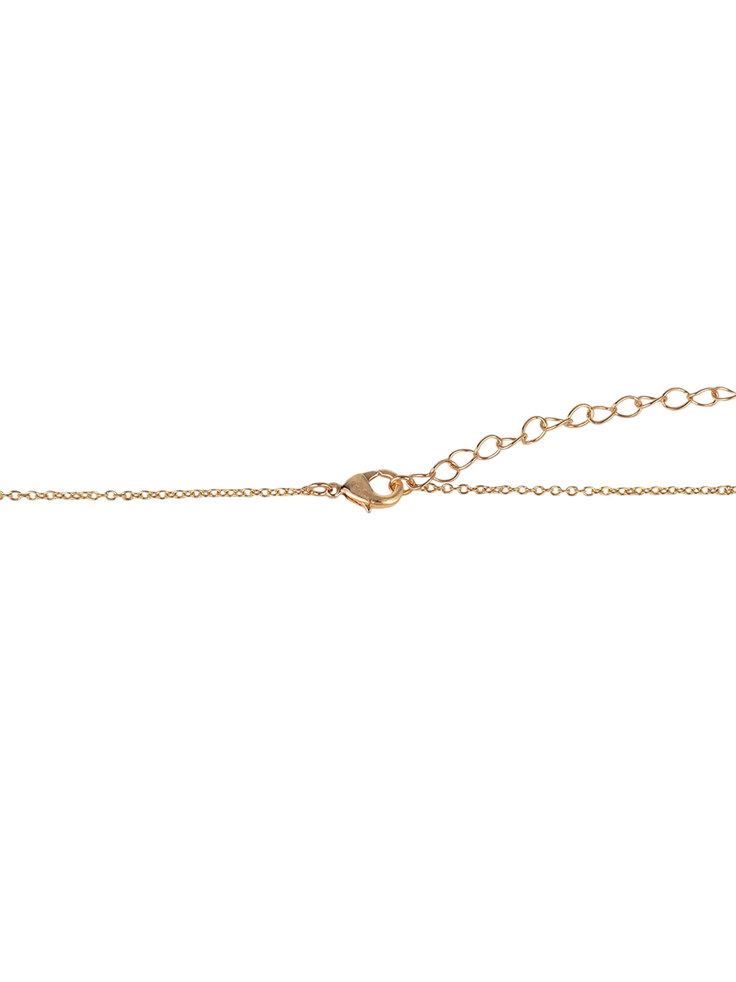 Time and Tru Goldtone Hammered Initial "R" Pendant Necklace
