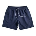 thumbnail image 2 of Yaoyar Men's Drawstring Running Shorts Lightweight Quick Dry Workout Shorts, Basketball Running Short with Zipper Pockets, 2 of 6