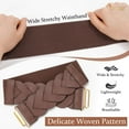 thumbnail image 4 of JASGOOD Wide Elastic Waist Belts for Women Braided Stretch Belt for Dresses, Cinch Trimmer Belt, 4 of 9