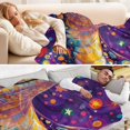 thumbnail image 5 of YAZAOO Travel Blanket Camping Blankets Fashion Cosmic Companion Patten, 5 of 8