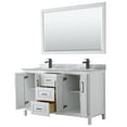 thumbnail image 3 of Wyndham Collection Wcv252560dunsm58 Daria 60" Free Standing Double Vanity Set - White /, 3 of 7