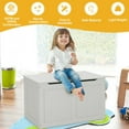 thumbnail image 6 of Spaco Safety Hinge Wooden Chest Organizer Toy Storage Box-Gray, Toy Organizer for Kids, Boys, Girls, Nursery, 6 of 9