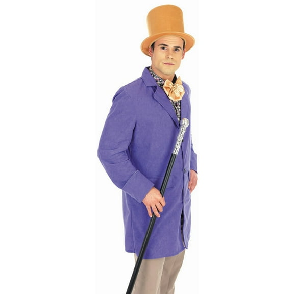 Fun Shack Mens Chocolate Factory Owner Costume Adult Movie TV Fancy Dress Halloween Purple L