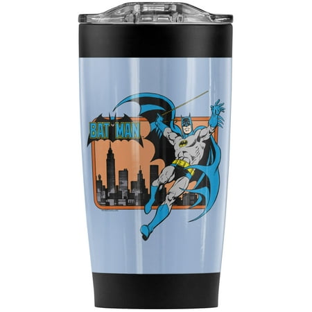 

Batman In The City Stainless Steel Tumbler 20 oz Coffee Travel Mug/Cup Vacuum Insulated & Double Wall with Leakproof Sliding Lid | Great for Hot Drinks and Cold Beverages