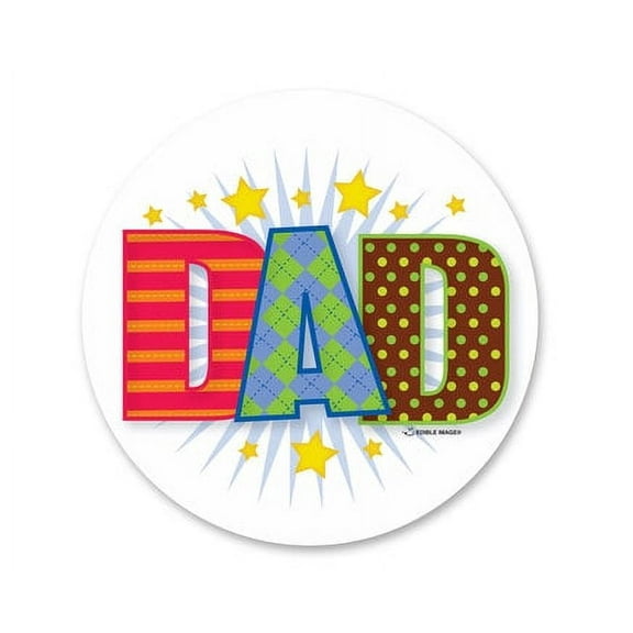 Happy Fathers Day DAD Edible Icing Image Cake Decoration Topper -1/4 Sheet