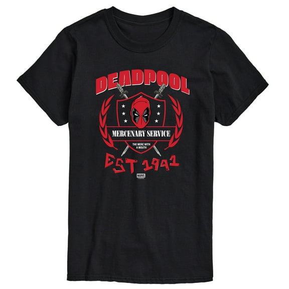 Marvel - Deadpool Mercenary Service - Men's Short Sleeve Graphic T-Shirt