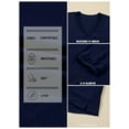 thumbnail image 3 of DOKOTOO Blouses for Women Dressy Casual Ruched V Neck Smocked Tops 3/4 Sleeve Loose Fit Shirts, 3 of 9