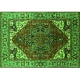 thumbnail image 1 of Ahgly Company Indoor Rectangle Oriental Green Industrial Area Rugs, 2' x 5', 1 of 4