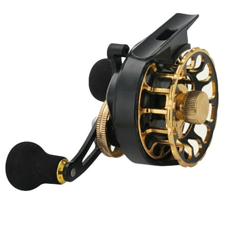 Lightweight Ice Fishing Reel with Balanced Wire Cup for Smooth Casting 60-2 right hand