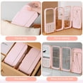 thumbnail image 5 of EEEkit Foldable Jewelry Storage Box with Mirror, 4-Sided Clear Earring and Necklace Holder Stand for Women, 5 of 7