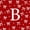 Red White B, variant on Manfei Girly Bowknot 7-Piece Twin Bedding Sets For Kids,Christmas Red Theme Letter R Initial Lettering Bedding Comforter Set,Reversible