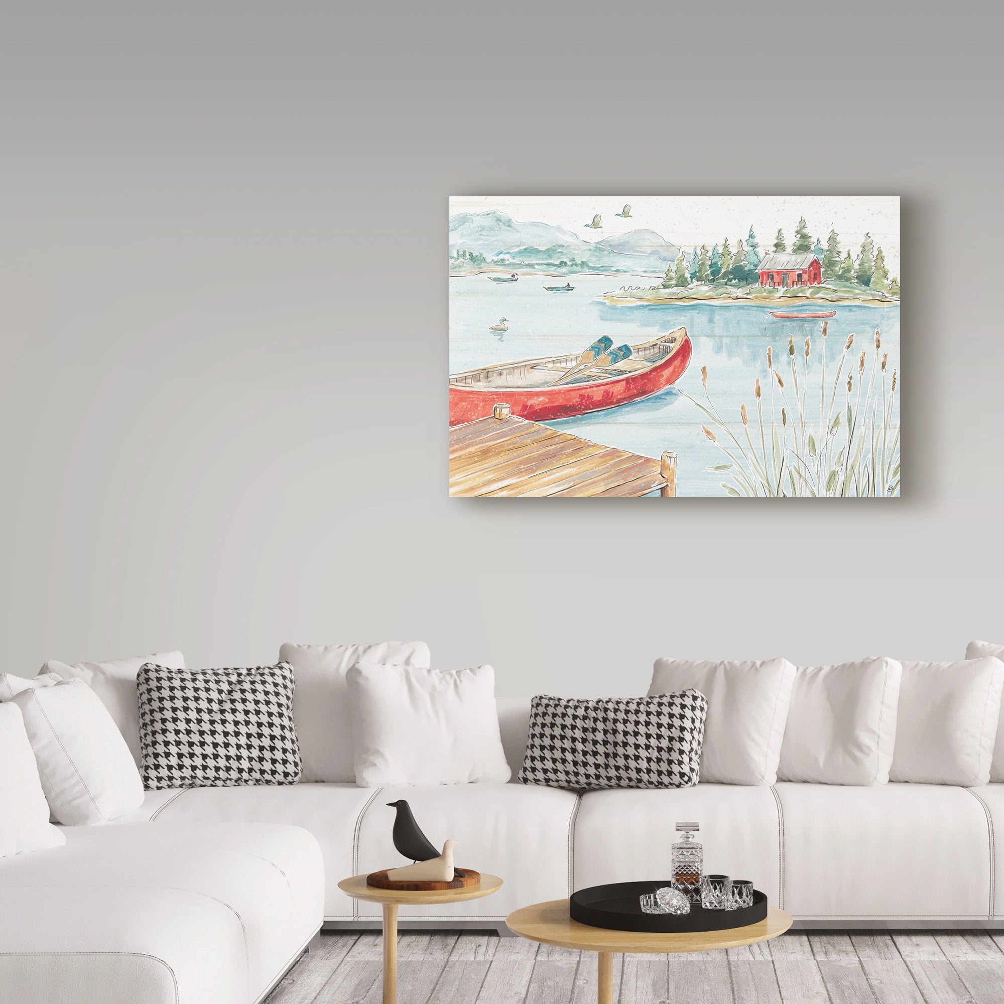 Trademark Fine Art 'Lake Moments I' Canvas Art by Daphne Brissonnet