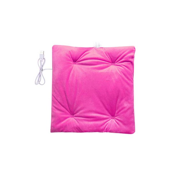 Toystoory Almohadilla de calefacción eléctrica, asiento de Color sólido, silla, sofá, calentador para clima frío, viaje, hogar, oficina, asiento, Electrodomésticos Rosa roja Toystoory HA071938-04