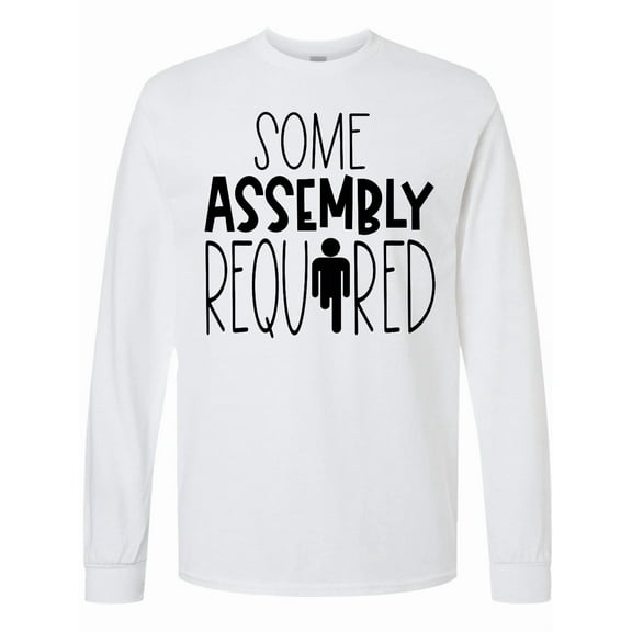 Inktastic Some Assembly Required Right Leg Amputee Long Sleeve T-Shirt