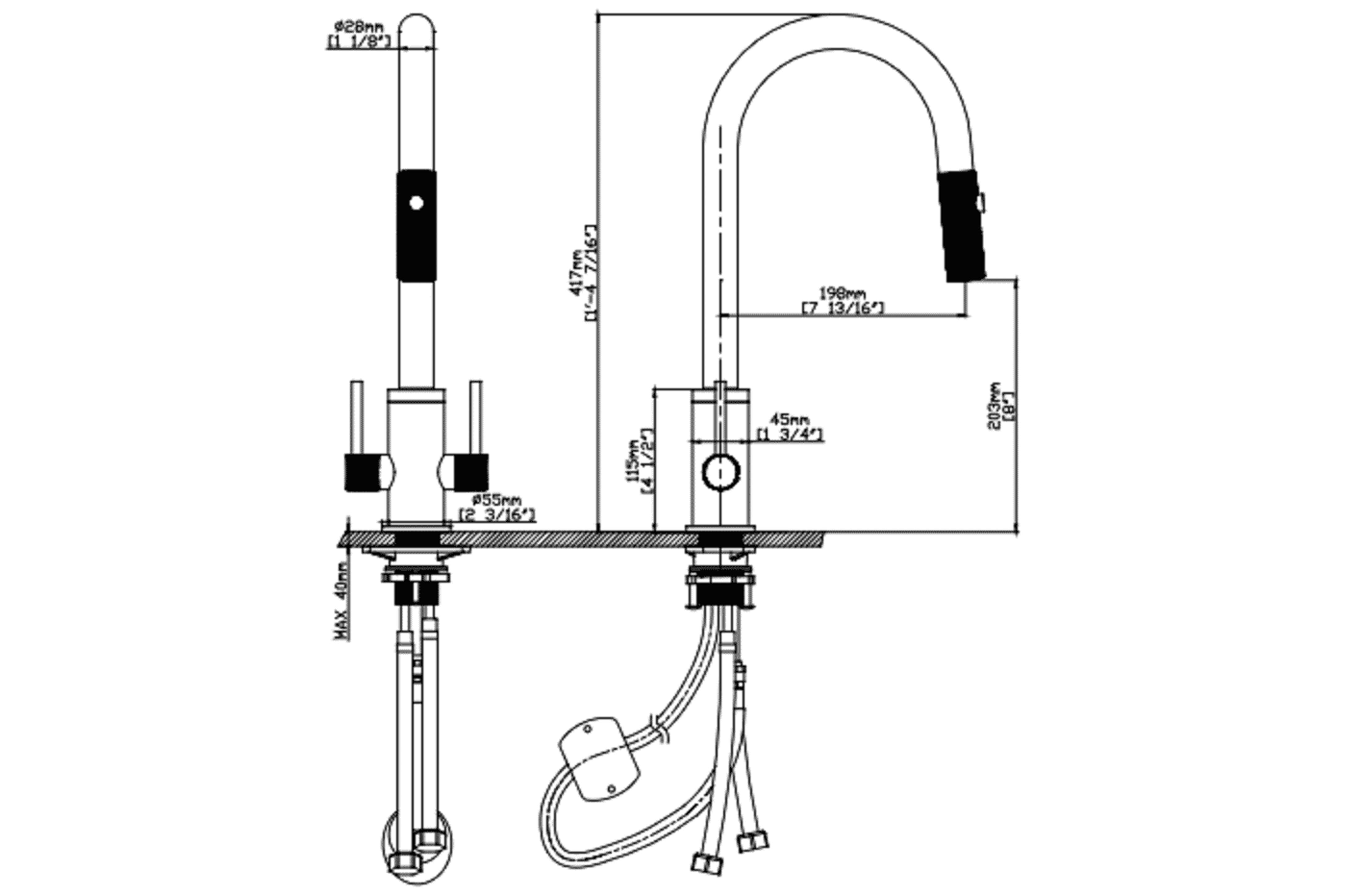 Luxurious Pull-Out Kitchen Faucet